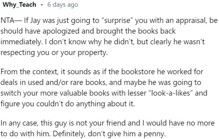 It's clear that he cannot be trusted, and cutting ties with him is the best course of action