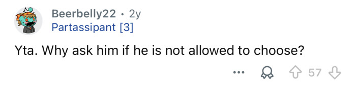 Why did you bother asking him?