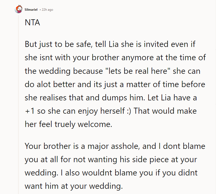 I Also Wouldn't Blame You If You Didn't Want Him at Your Wedding.