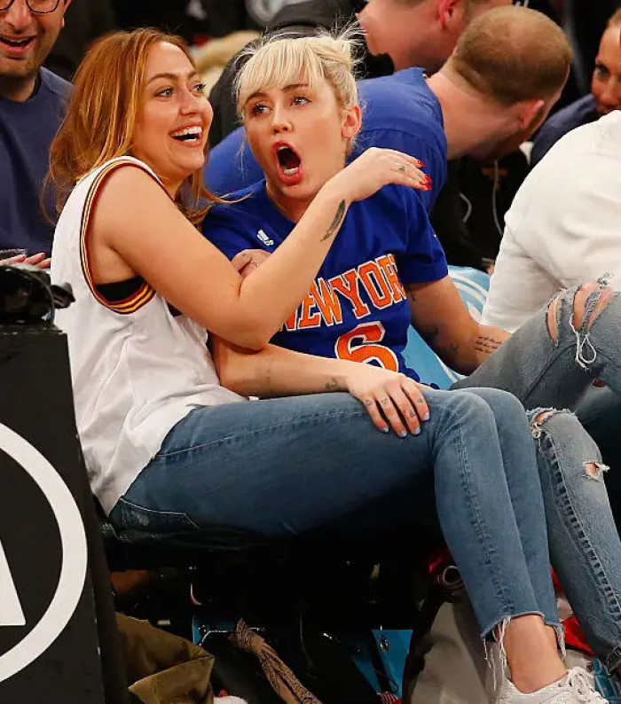 13. Check out Miley Cyrus and her sister, Brandi Cyrus