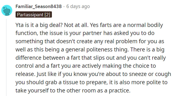 All about fart-iquette.