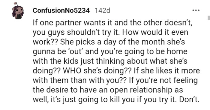 It will just kill the OP if he accepts, as he doesn't want it