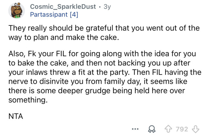 “They really should be grateful.”