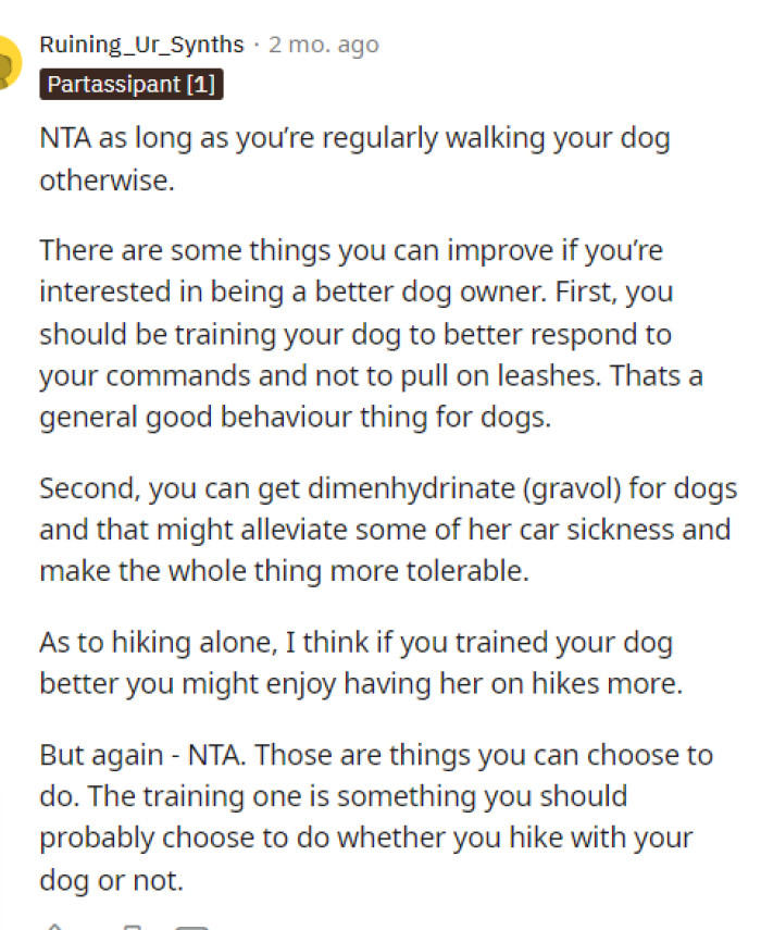 People had a lot to say in response to this rather simple original post, but they had much to discuss on the subject.