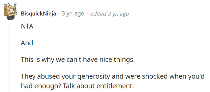 Dealing with entitled people truly sucks.