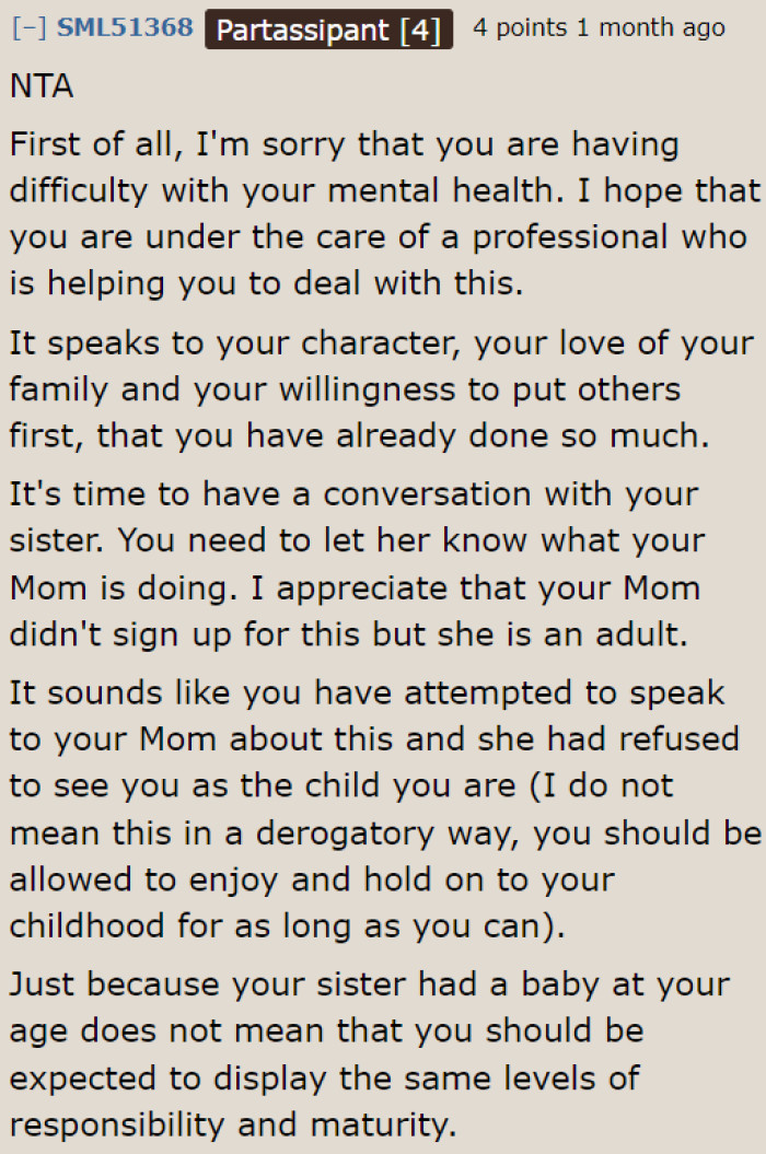 What the OP has done is already enough. She needs to take care of herself moving forward.