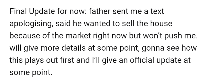 There's a twist; OP's parents have decided not to sue