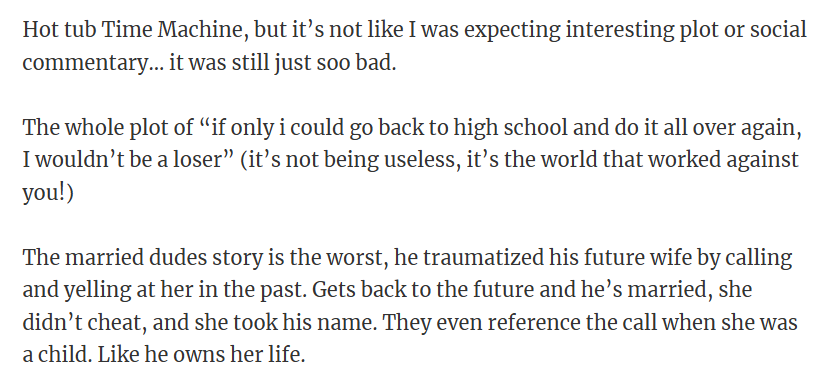 Hot tub Time Machine.