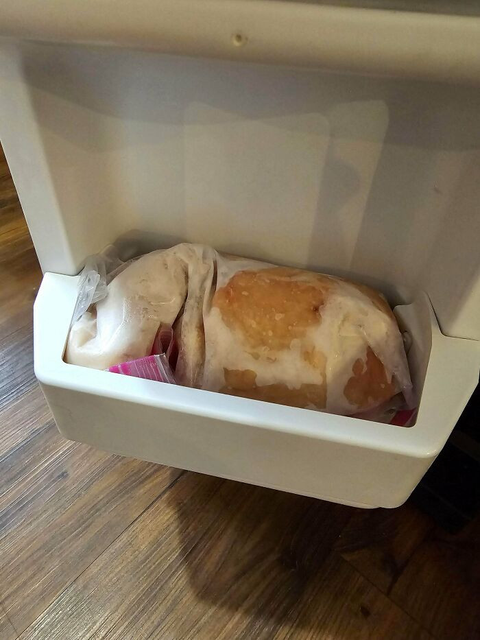 "Chicken Stuck In The Freezer Door"