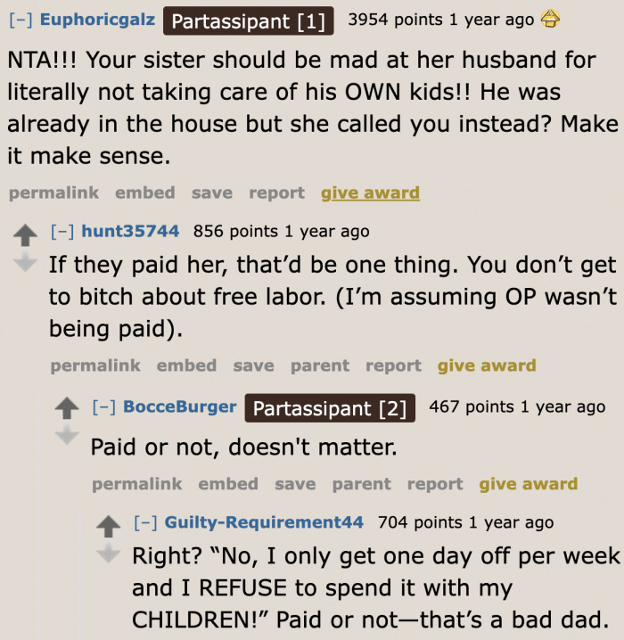 The OP's sister is directing her anger at the wrong person.