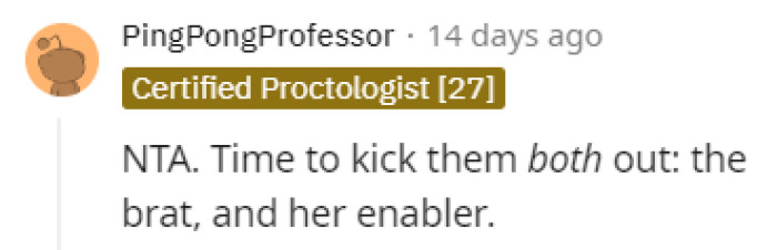 The brat and the enabler