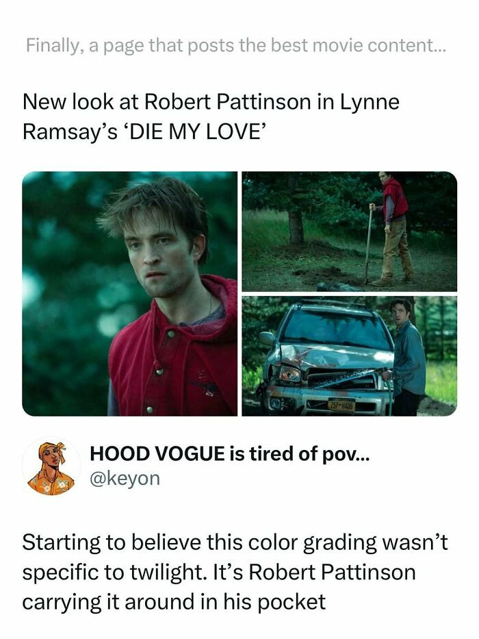 11. Twilight vibes aren’t filters; they’re apparently a Pattinson superpower