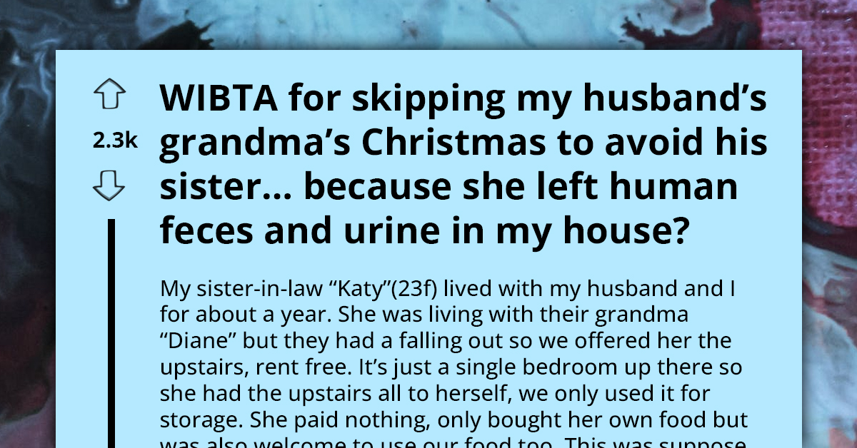 Woman Gives Sister-In-Law Place To Live Rent-Free Only For Her To Leave It In Disgusting State, Skips Their Family Christmas