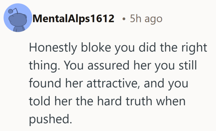 Reassurance was given first, and the truth only came after being pushed there.