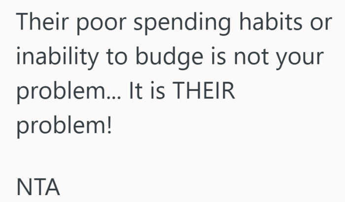 Carrying someone else’s financial habits can become a full time burden.