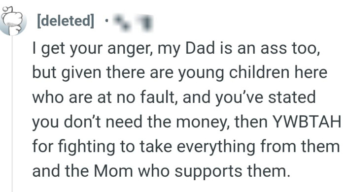 The OP has stated that he doesn't need the money