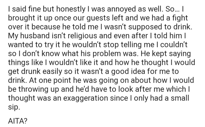 The couple got into a heated argument after their guests left