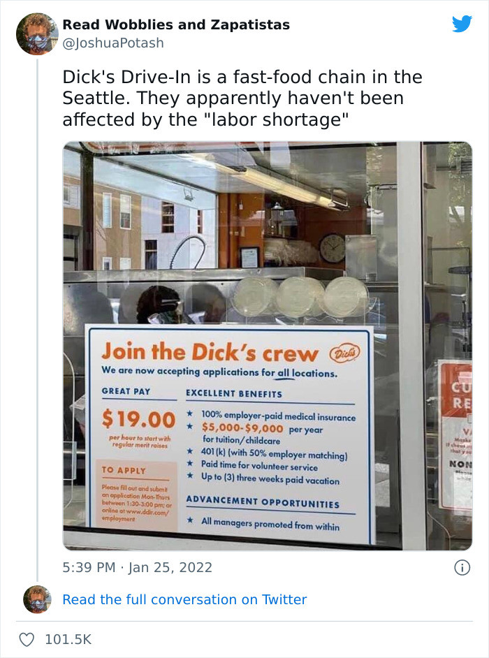 4. They're not affected by the labor shortage