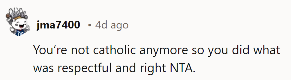 Keeping it respectful, not reciting outdated scripts.