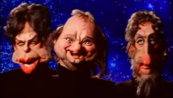 12. The English rock band Genesis featured weird puppets in the music video for their rock song,