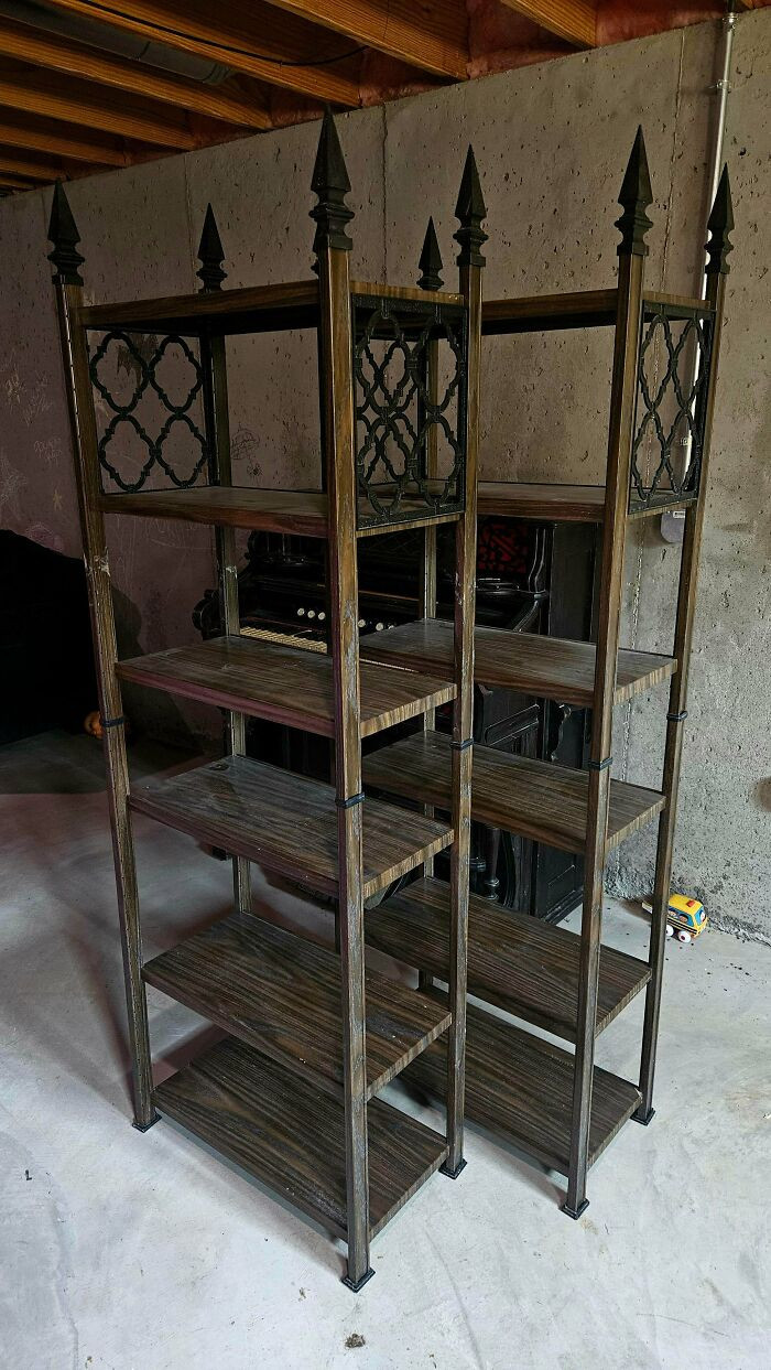"These Gothic Shelves For $5 Each On Marketplace!"