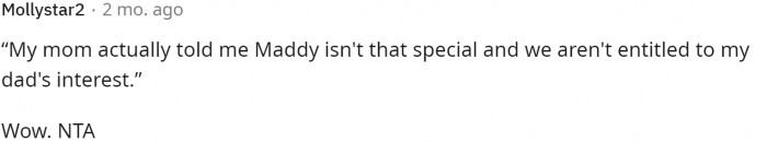 Both his parents are pretty out of line for what they've been saying to him.