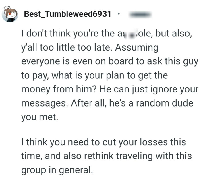 He's a random dude the OP met