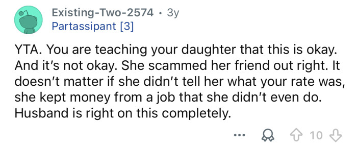 Your husband is right here.