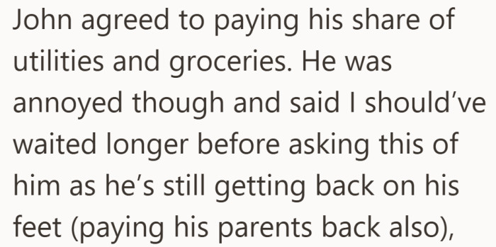 He was willing to contribute again, just not as quickly as she expected.