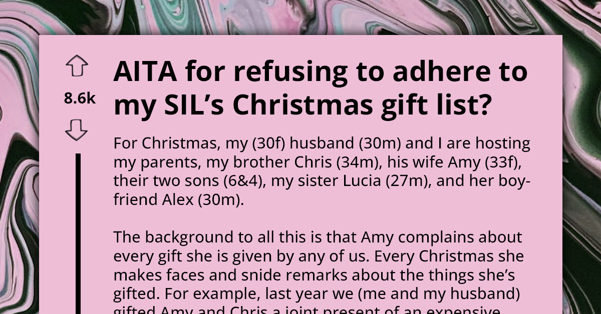Shameless SIL Tries To Get Luxury Gifts Under The Mask Of Christmas Gifting, Upset Reddit Confronts Her And Starts Family Drama