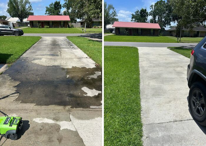 "Driveway Clean Up"