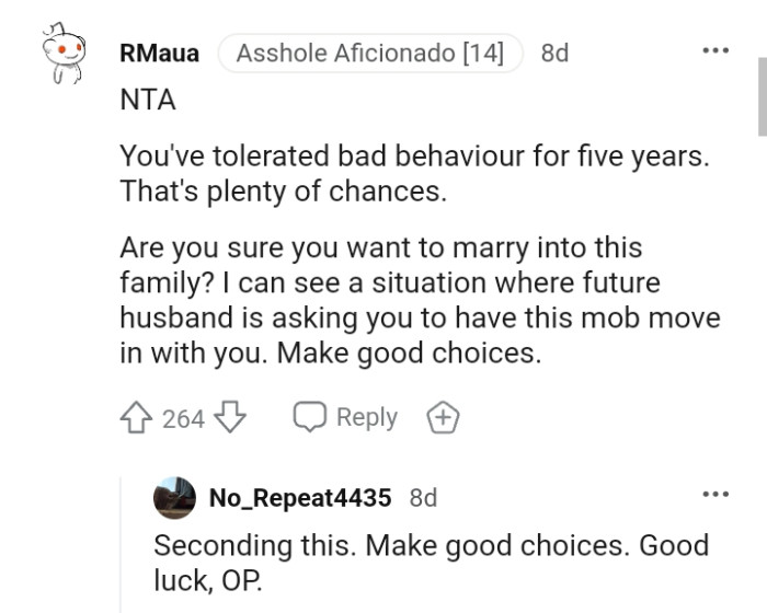 OP has tolerated this behavior for five years.