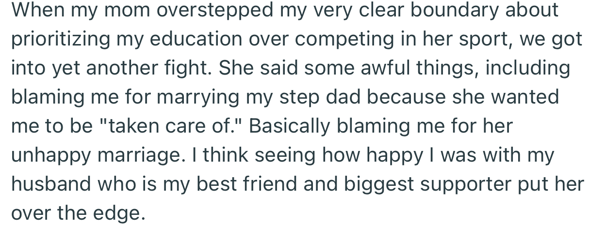 OP’s Mom Started Her Manipulation Again, Which Caused the Pair to Have Another Big Fight