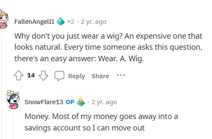 People were suggesting all sorts of solutions in the comments, and OP replied to a few, giving her opinion and situation regarding it.