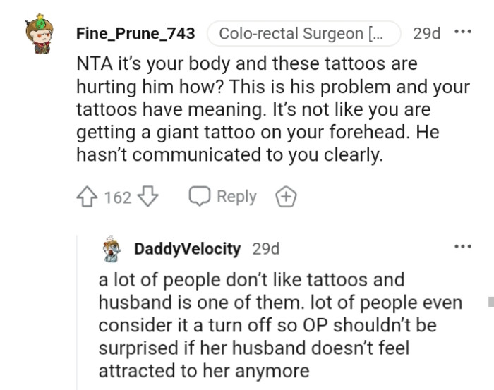 The OP's husband hasn't communicated to her clearly