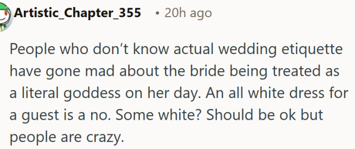 The obsession with banning white from wedding guests has gone too far