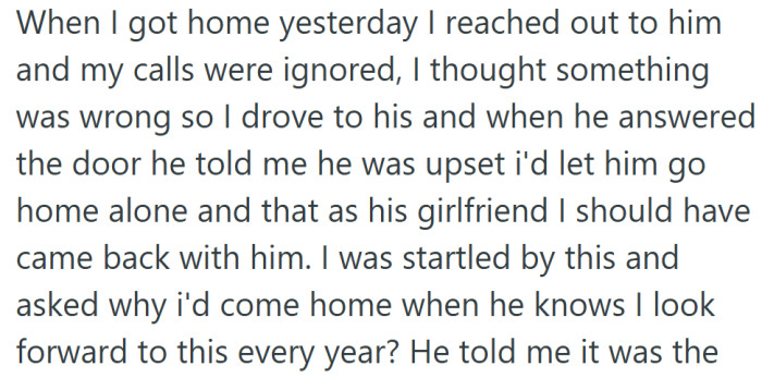 When she finally reached him, she didn’t expect anger—he felt she’d chosen her family over him.