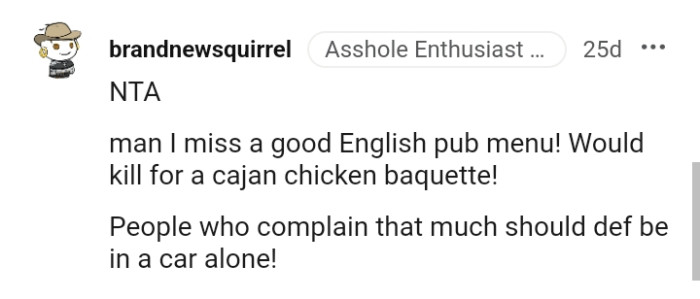 Now it's over to the AITA subreddit group to give their verdict on who the AH is in this story