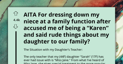 AITA For Confronting Drama At A Family Event