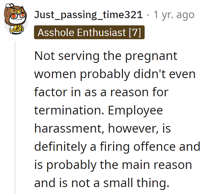 Annie's drama cocktail got her the boot, not the drink menu. Bartending rule: Mix drinks, not trouble.
