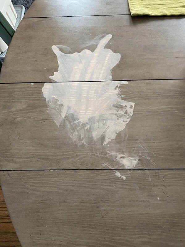 10. “My daughter spilled nail polish remover on the table.”