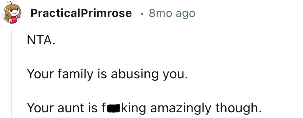 “Your Family is Abusing You.”