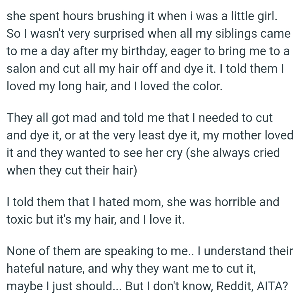 The OP Wasn't Very Surprised When All Her Siblings Came to Her a Day After Her Birthday