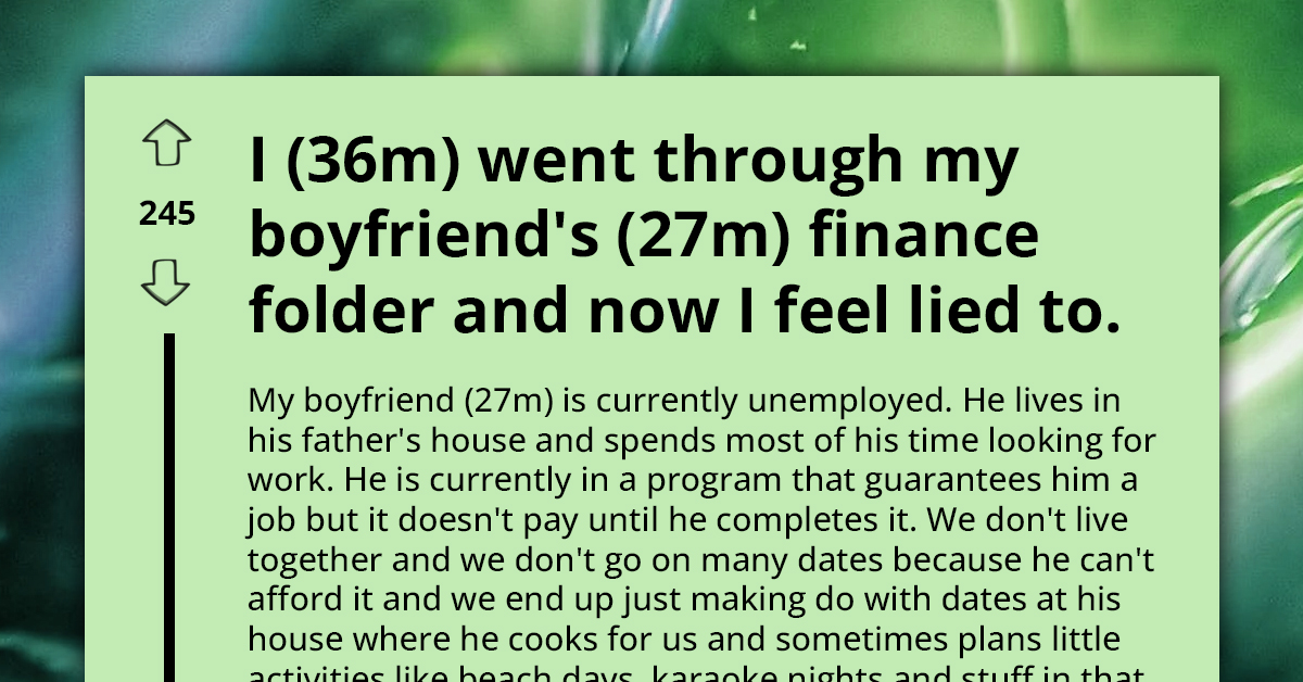 Man Goes Through Boyfriend's Finances And Finds Out He's Hiding Lot Of Money From Him