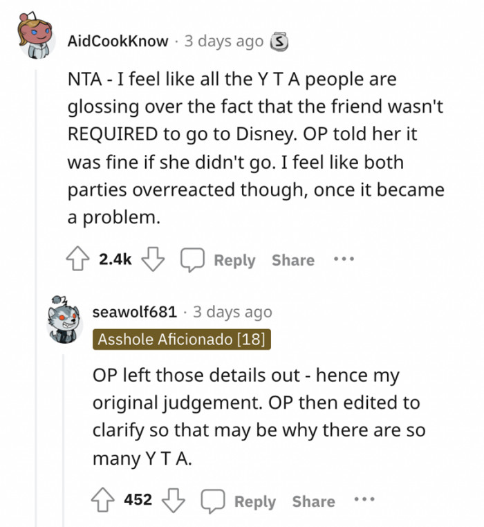 Maybe there was an overreaction on both sides: