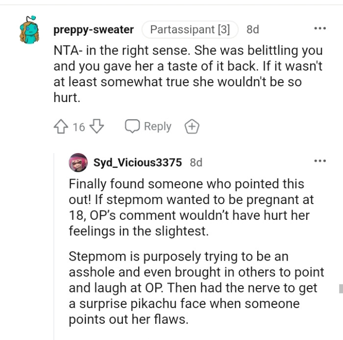 She wouldn't be hurt if it wasn't true