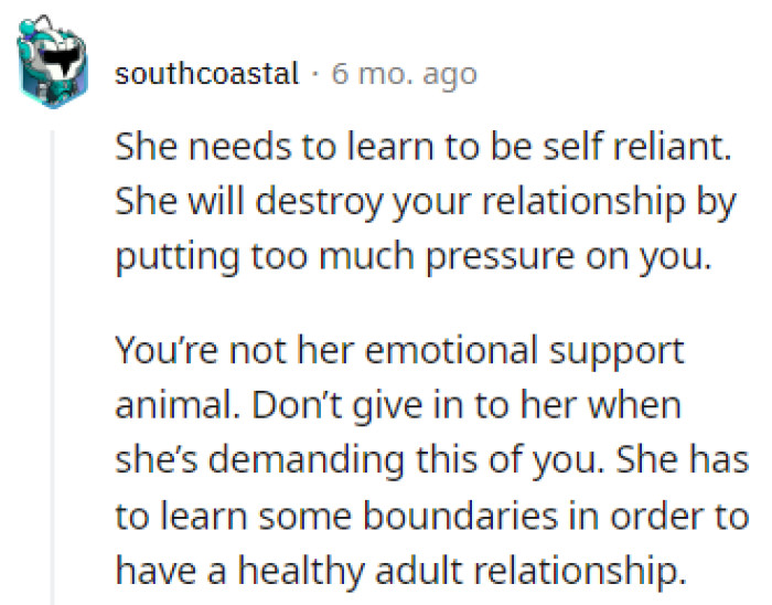 Learning to be self-reliant