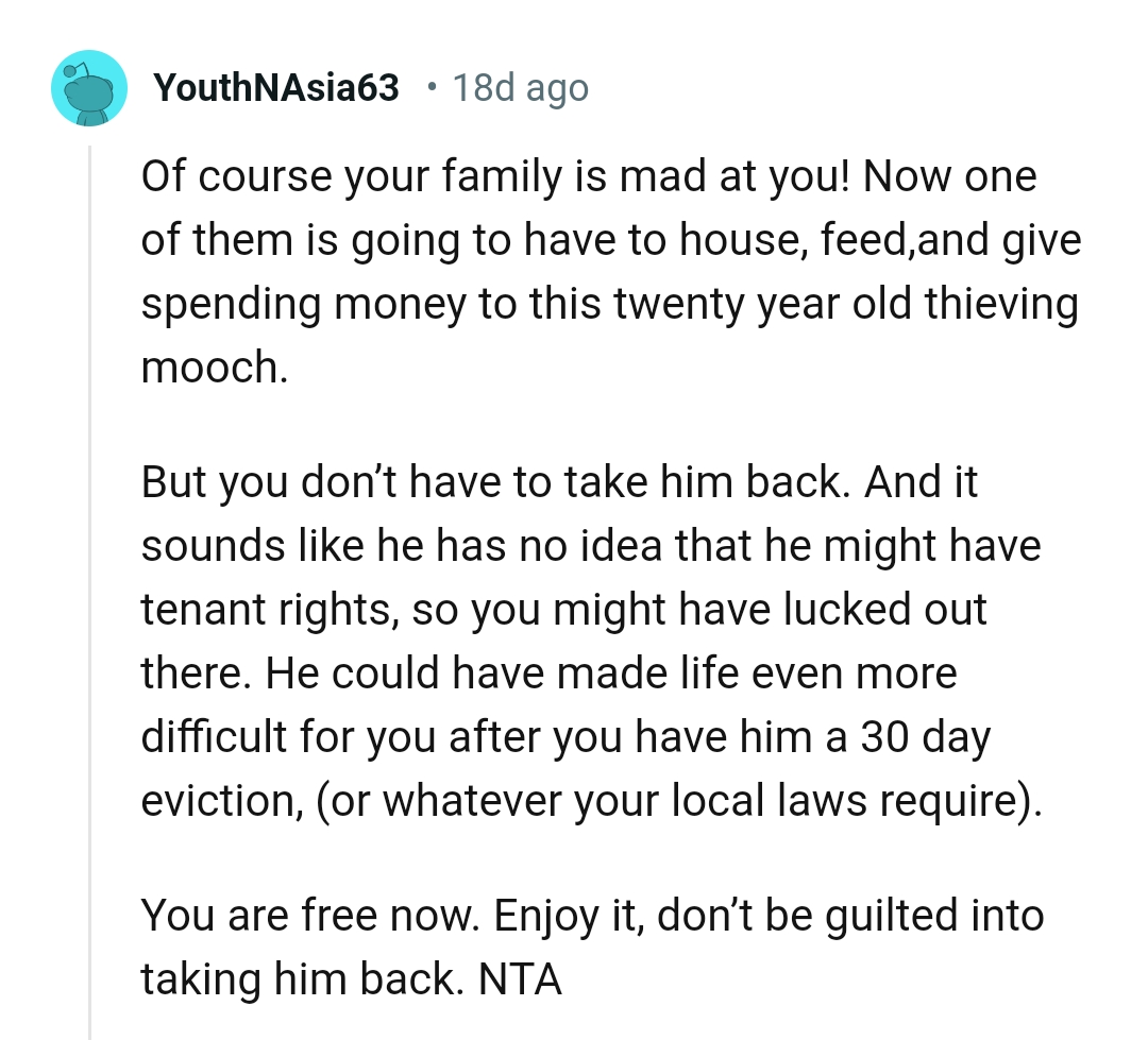 Here are a bunch of the most upvoted comments from other Redditors for you to read through below