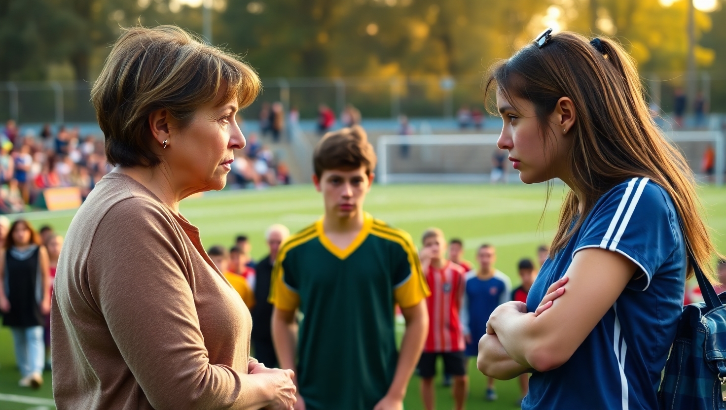 AITA for confronting my son's toxic girlfriend at his brother's soccer game