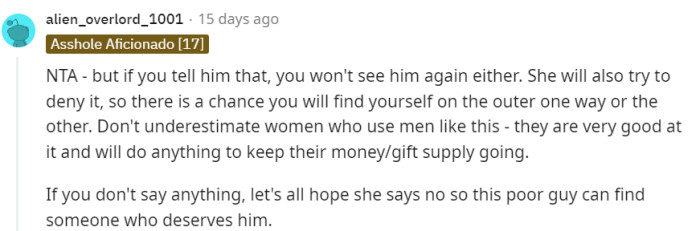 Don't underestimate women who use men like this